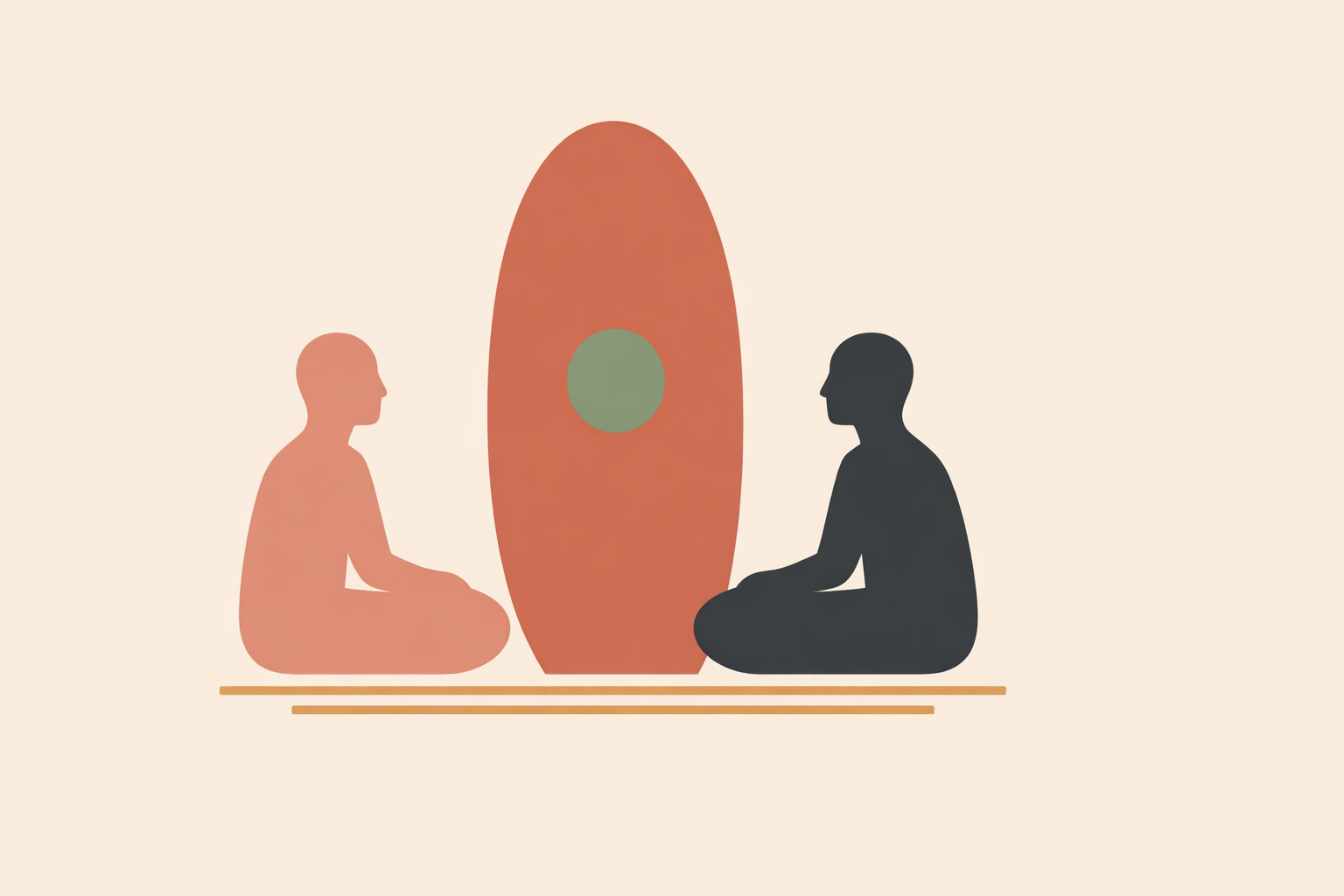 Ikigai coach guiding client through life purpose coaching session, using scripts to clarify values and career direction