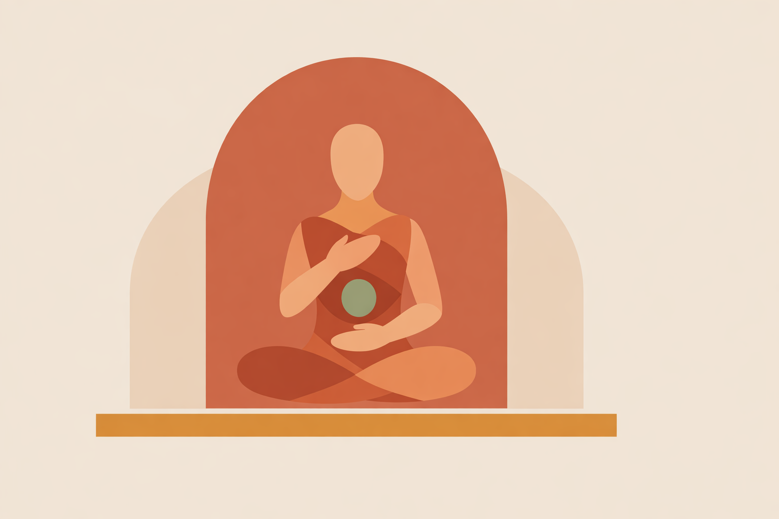 Woman practicing self-Reiki with hands over heart, reflecting on ethical self-healing boundaries