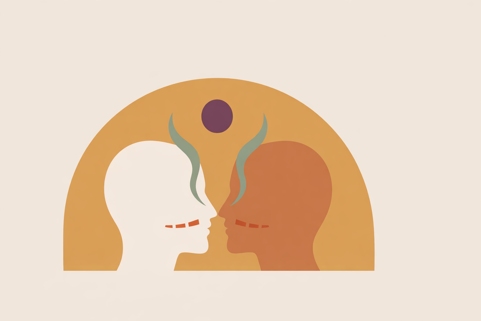 Therapist coaching client on proper nose breathing technique during session to improve focus and reduce anxiety