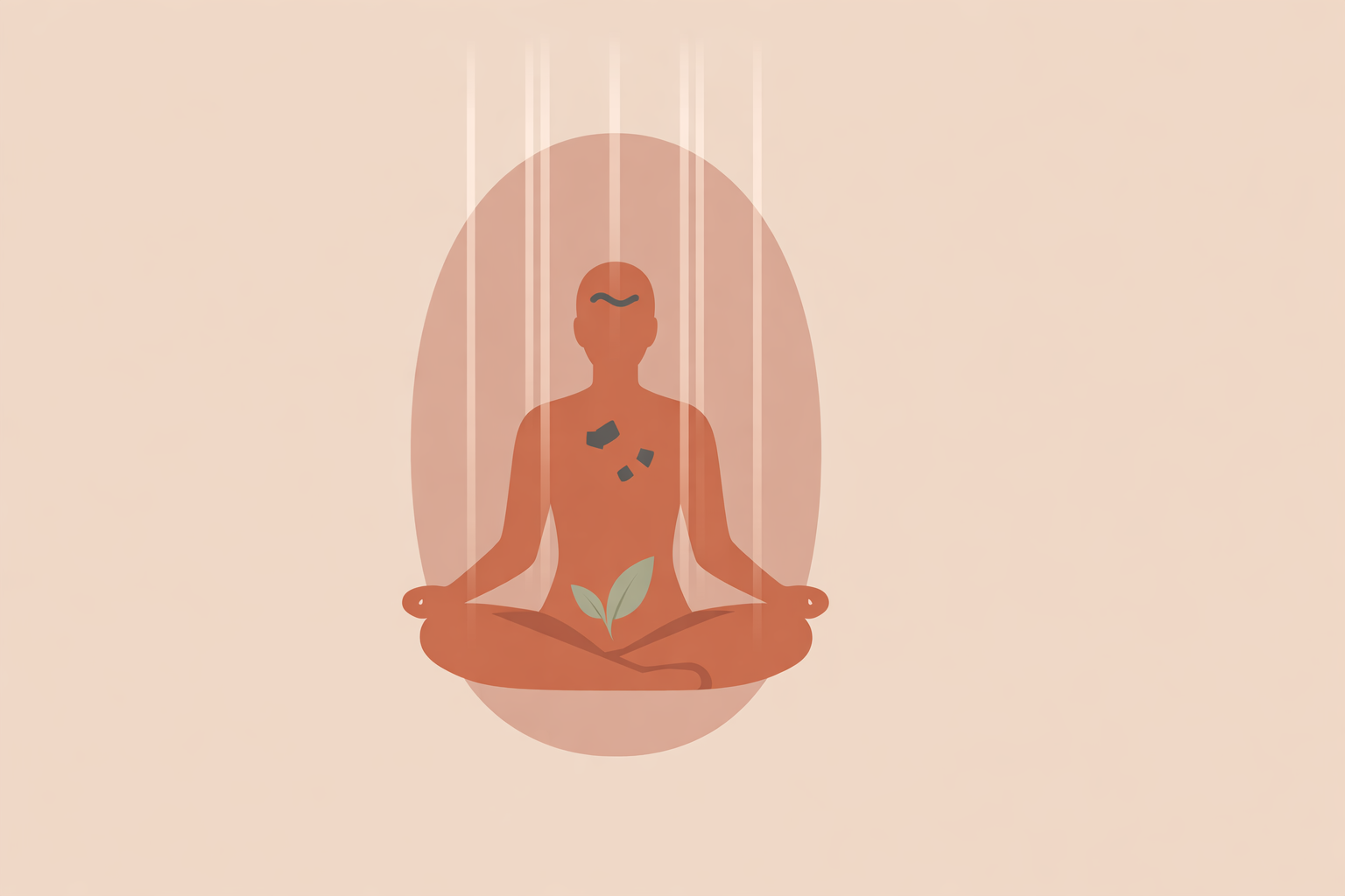 Woman meditating in soft light while visualizing a glowing aura, practicing steps to cleanse negative energy