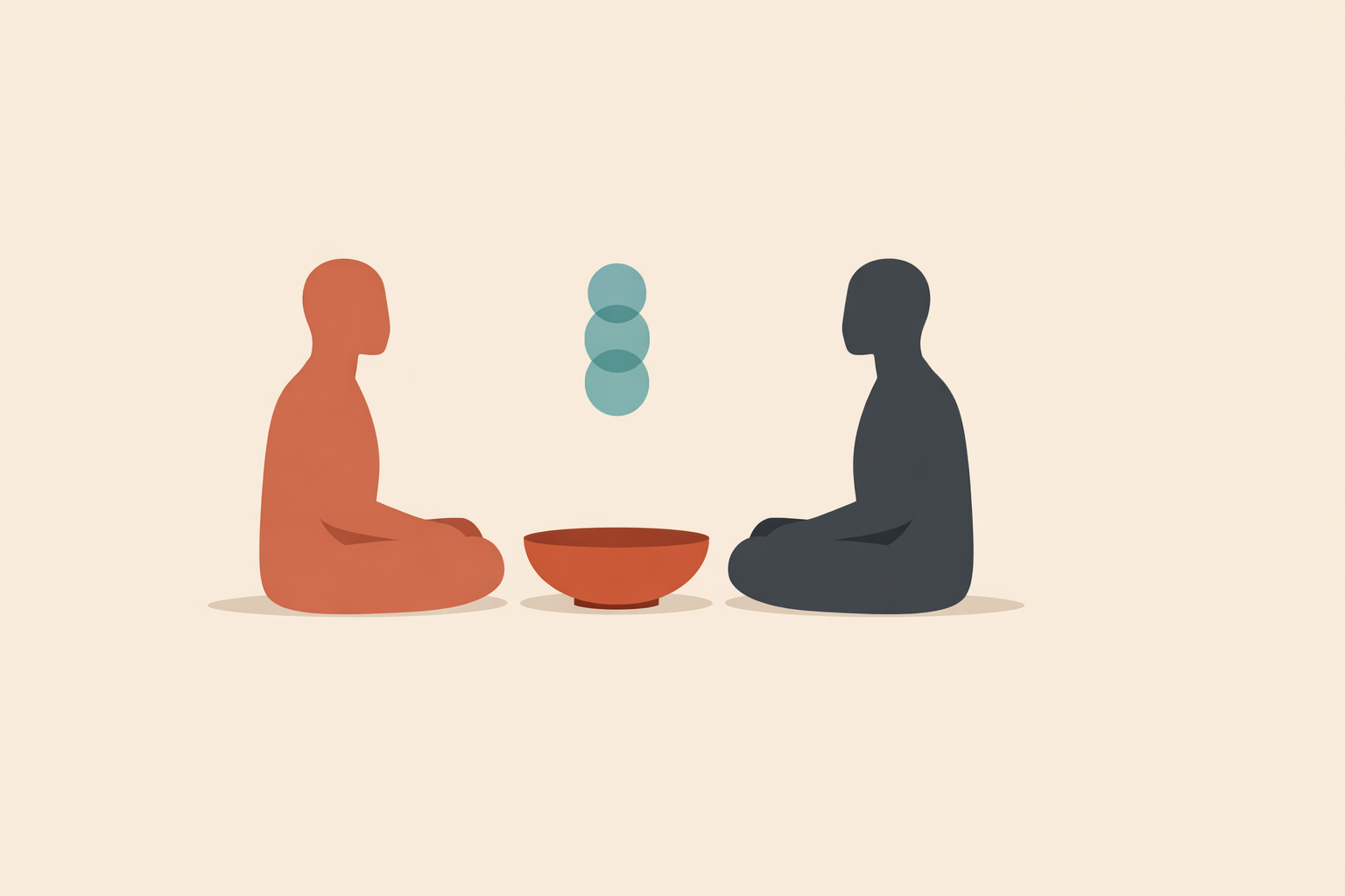 Therapist and client talking in a calm setting to plan collaborative psychedelic integration support