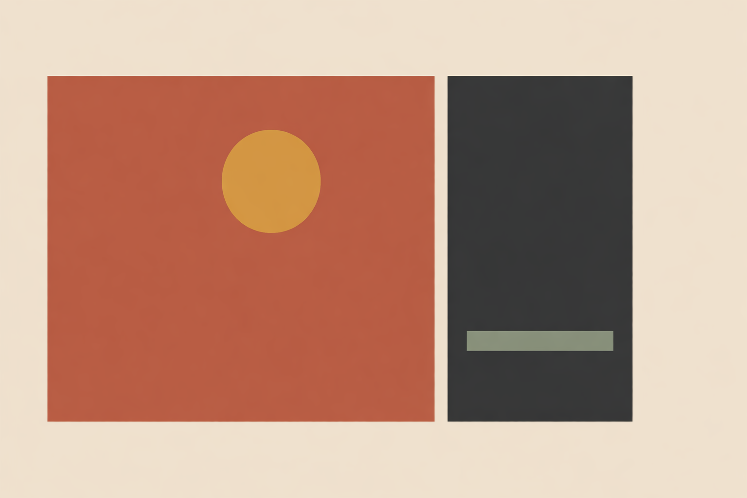 Designer arranging slide layout using golden ratio composition to create clean, trustworthy presentation visuals