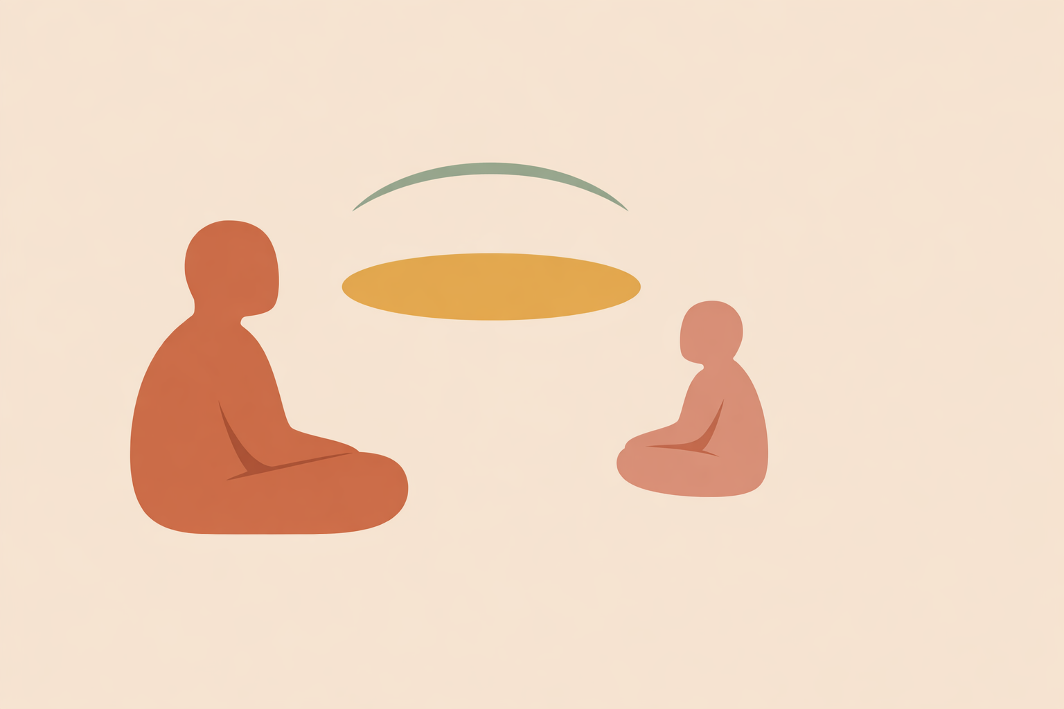 Spiritual healer leading grounding meditation to build steady presence and safety in client healing sessions