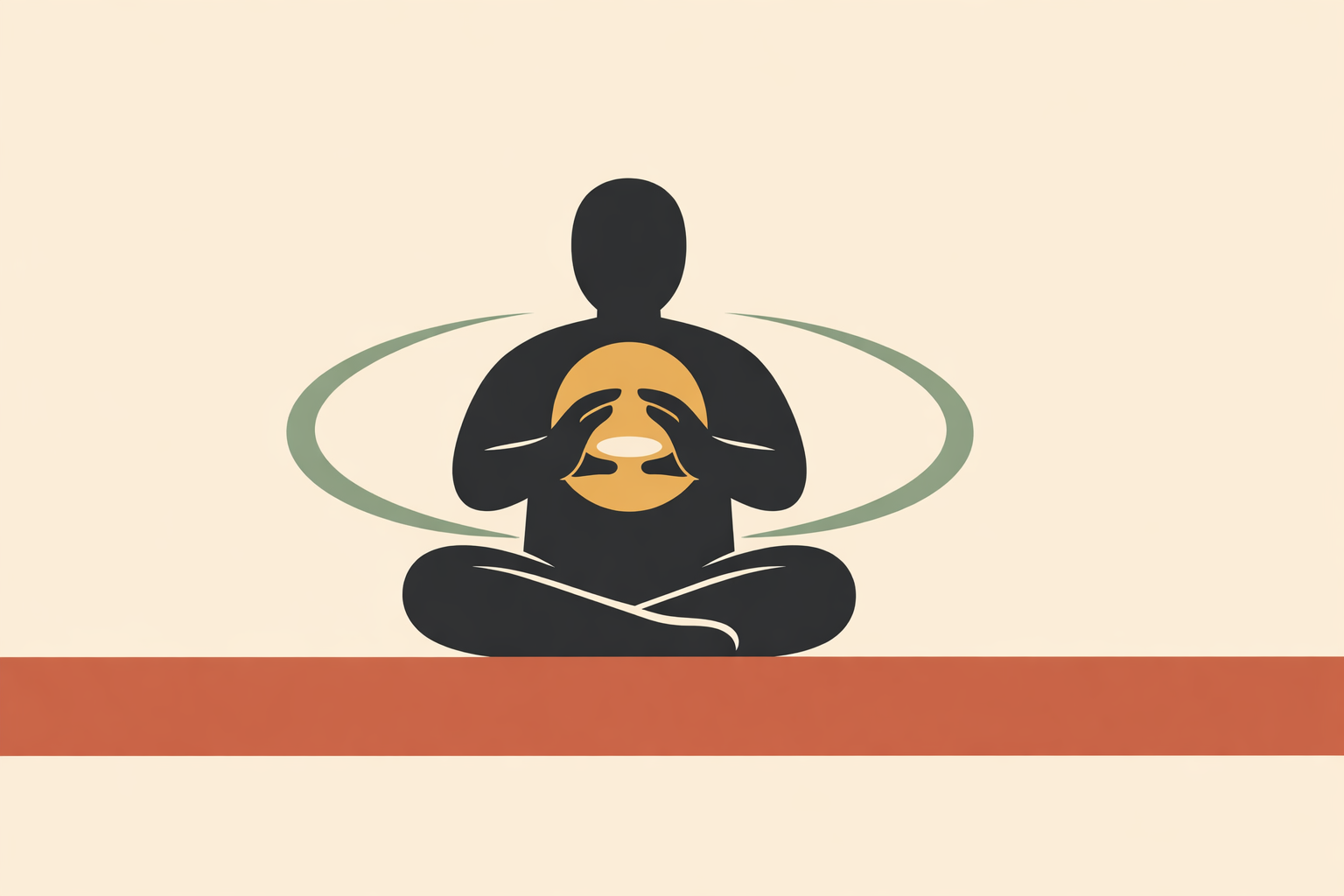 Woman practicing intuitive energy reading at home, grounding spiritual insight with calm, everyday mindfulness practice