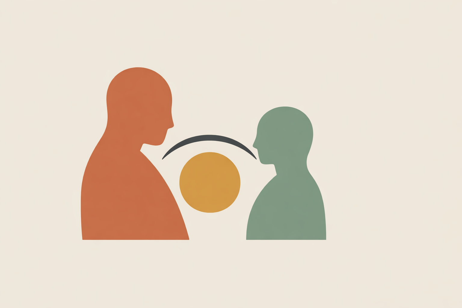 Coach listening thoughtfully to client and using intuition in coaching instead of giving future predictions