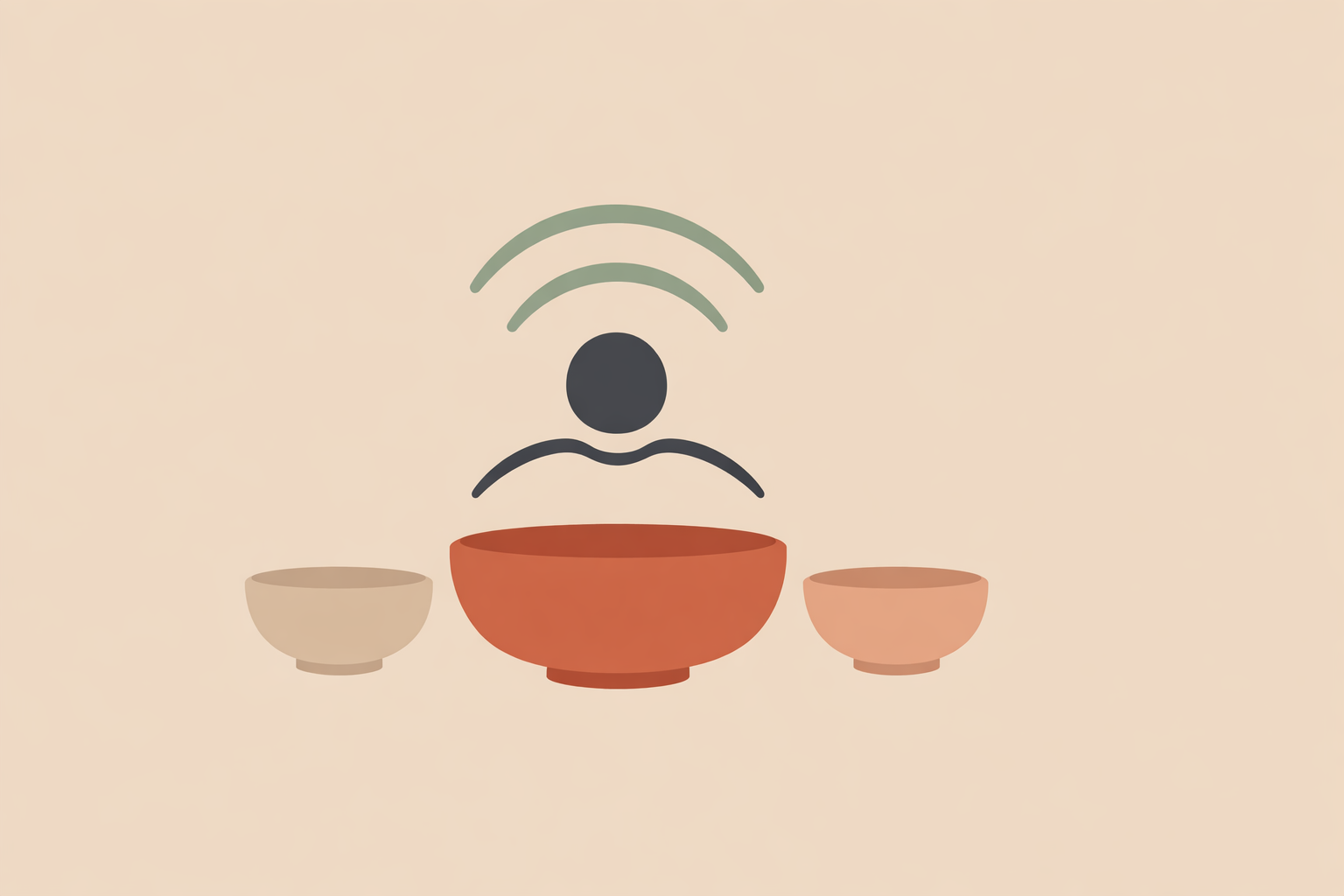 Practitioner using sound healing tools to balance client chakras during an intake session