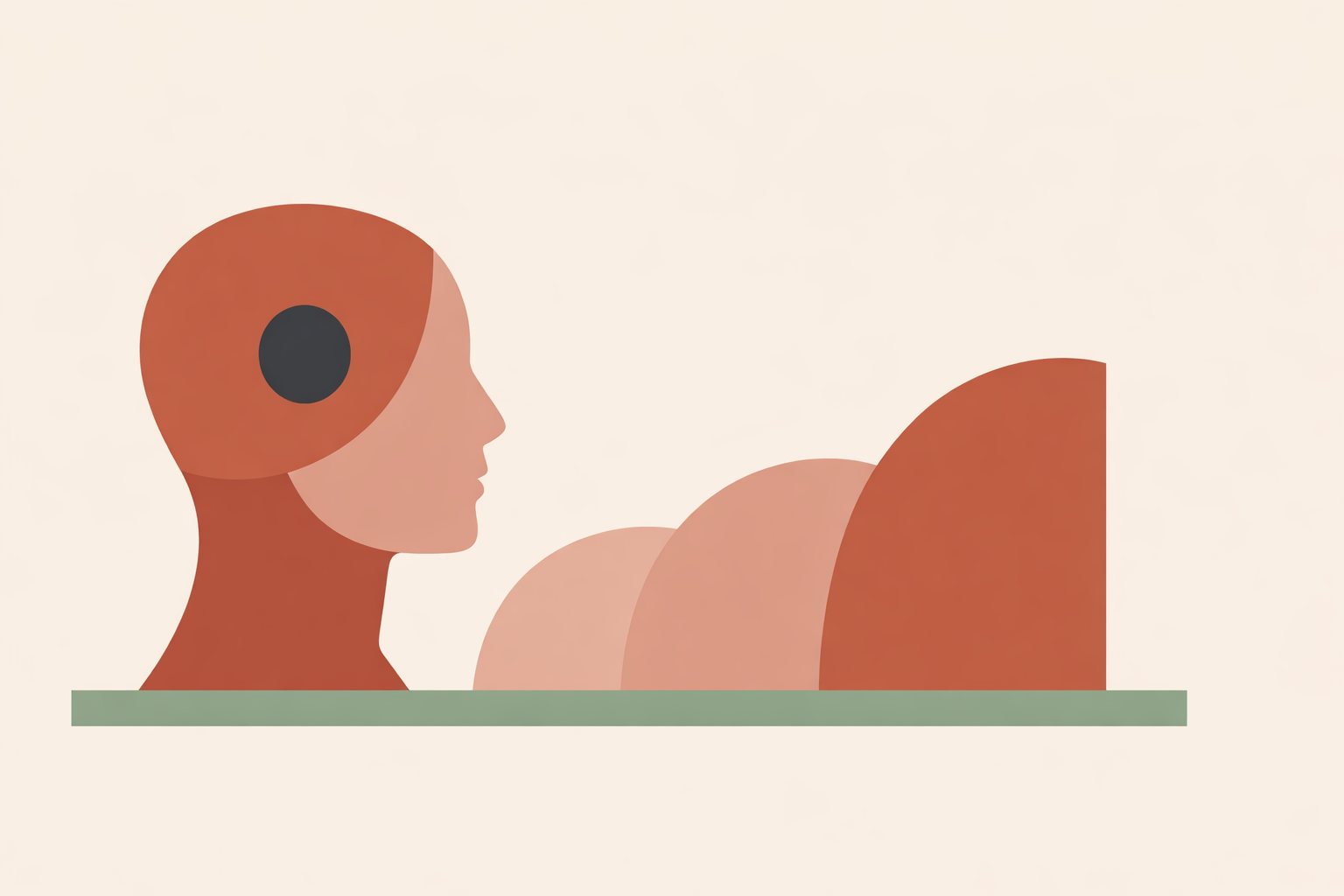 Therapist leading client in mindful breathing practice while calmly explaining realistic mindfulness meditation benefits