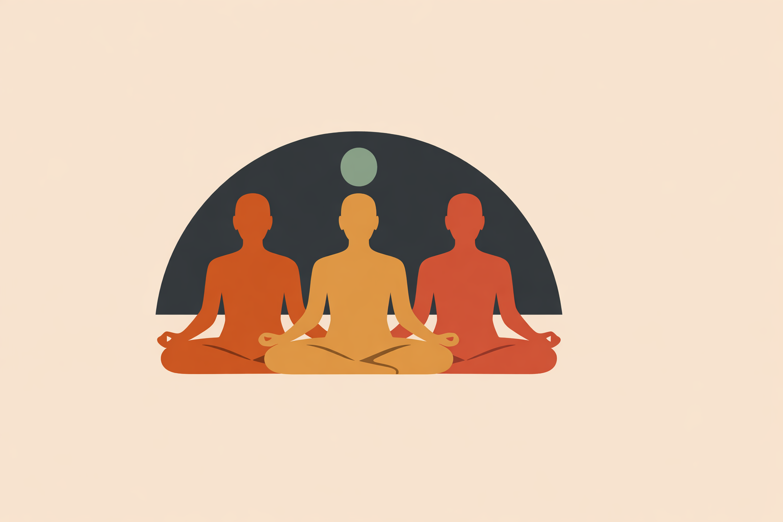 Coach leading client in seated mindfulness meditation practice, illustrating mindfulness meditation benefits for everyday stress