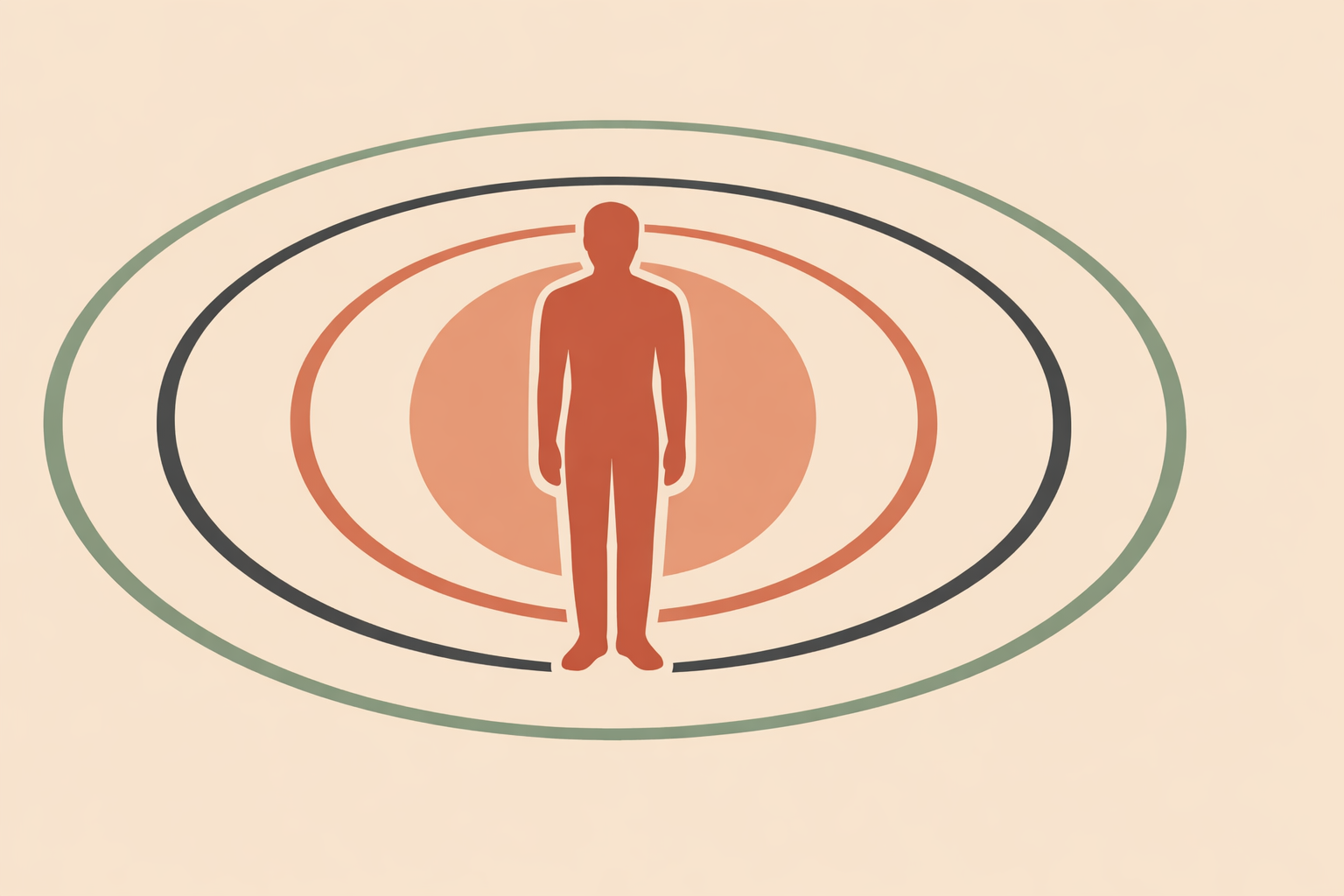 Person sitting in meditation while a glowing human biofield silhouette illustrates simple ways to track energy flow