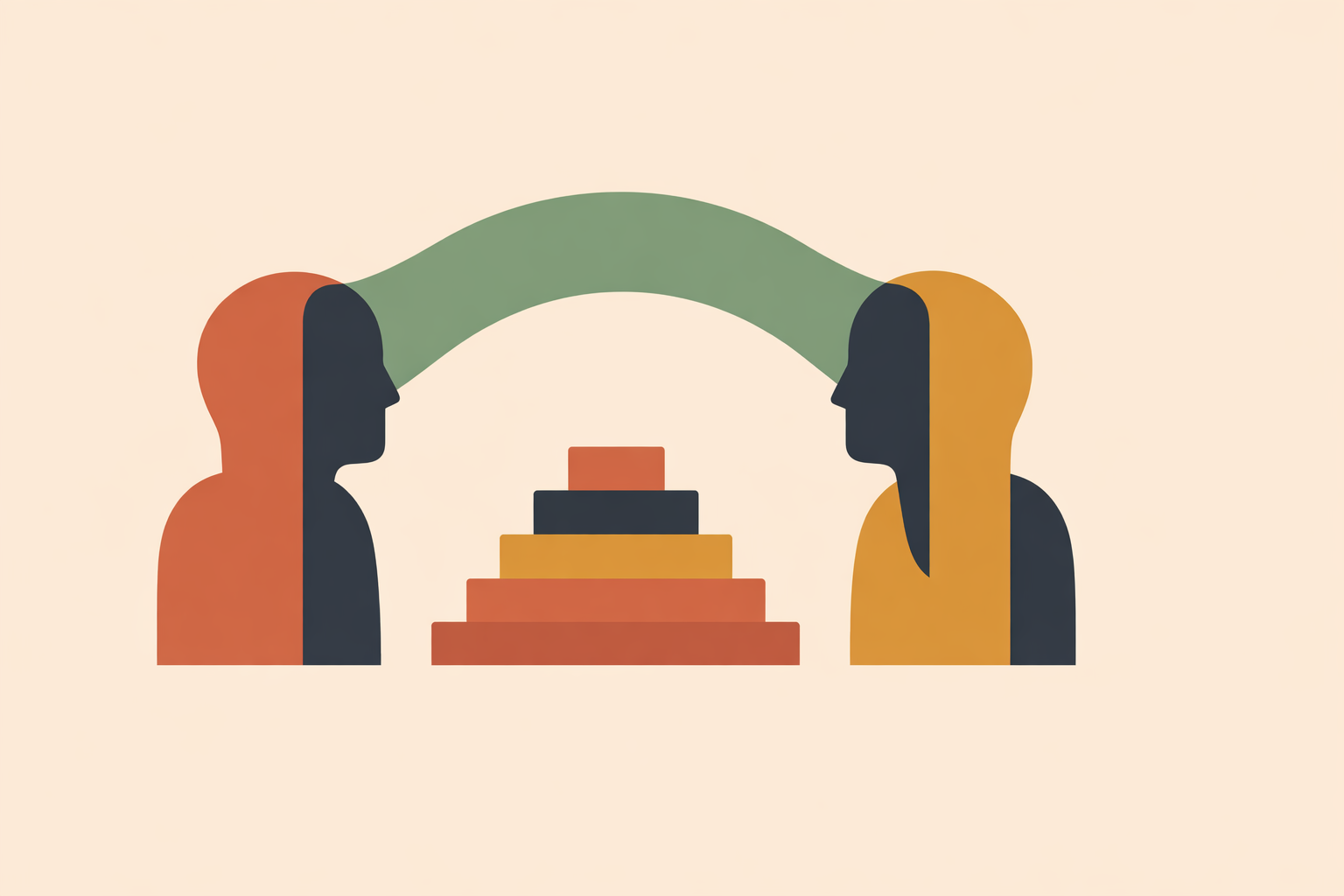 Manager practicing emotional intelligence by listening attentively to team member during sustainable workplace meeting