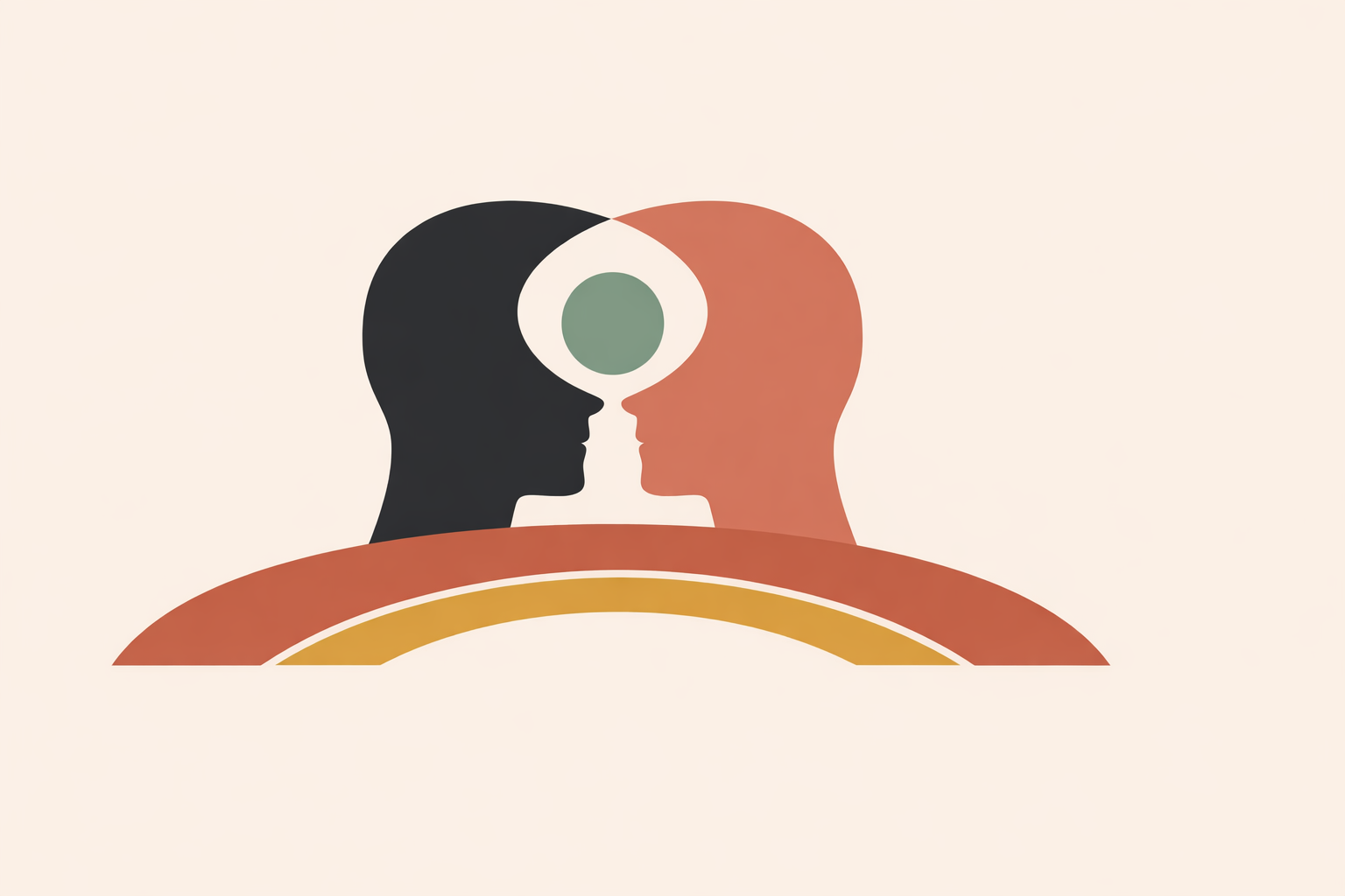Caregiver using gentle dementia communication techniques while listening to an older adult in a calm home setting