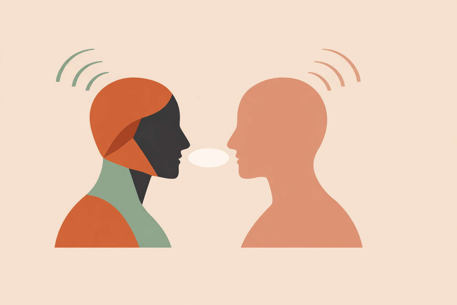 Therapist using gentle emotional repatterning dialogue to help client heal trauma safely without retraumatization