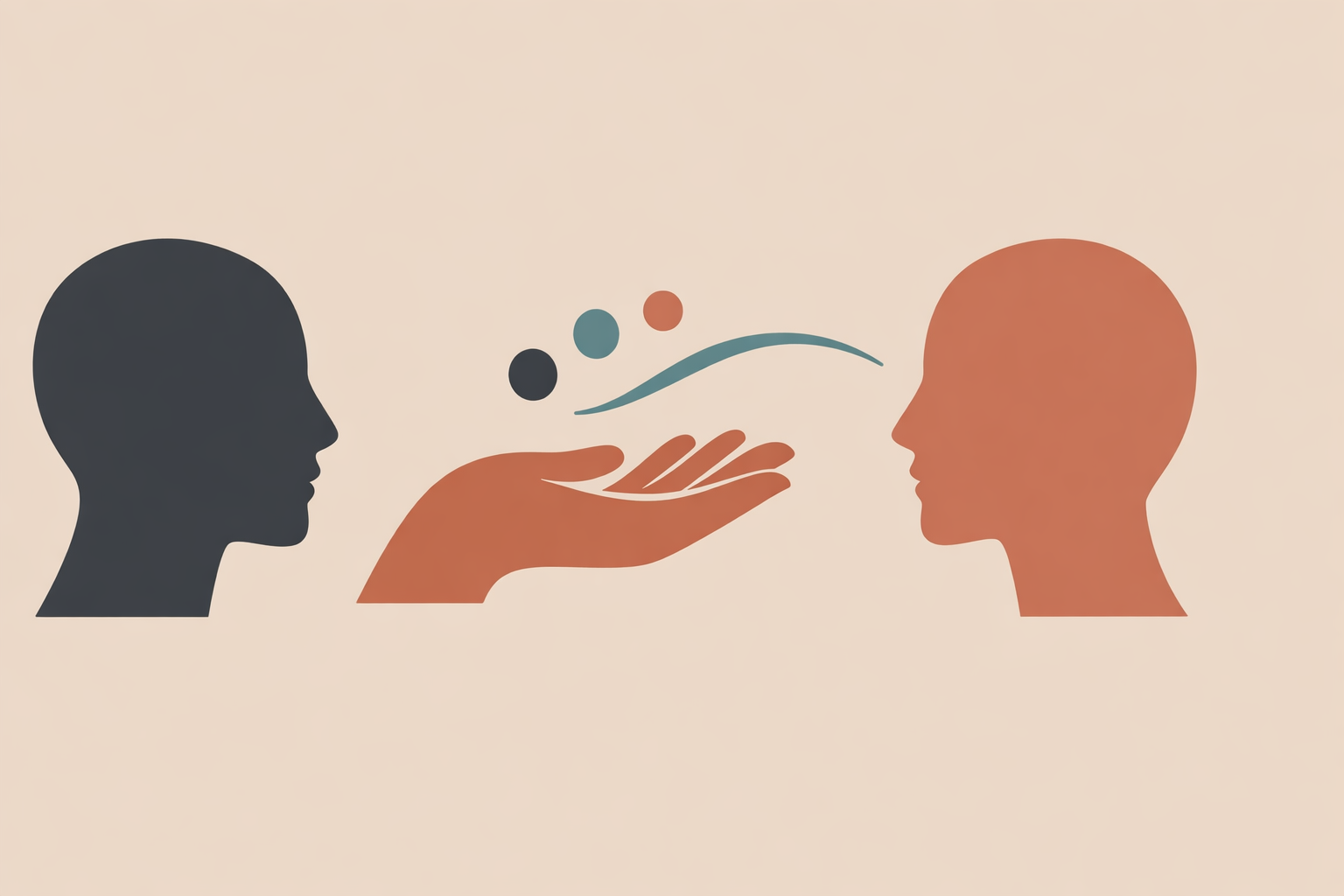 Caregiver holding hands with elderly woman with dementia, using gentle touch for non-verbal communication