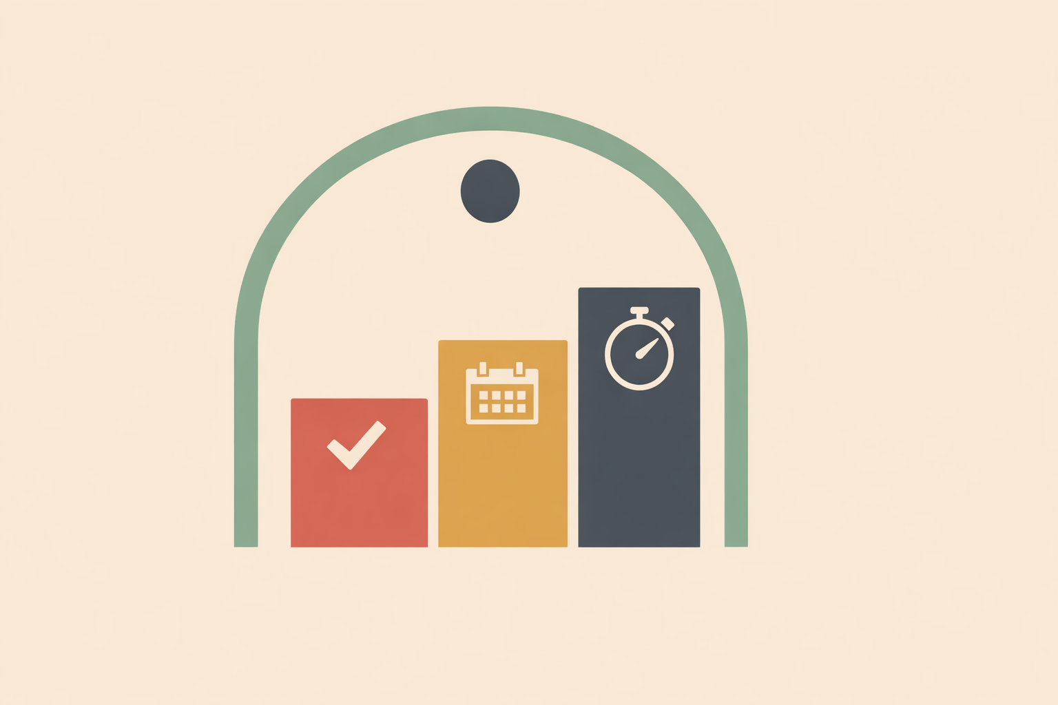 ADHD coach using digital planner and timer tools to teach time management strategies in a modern workspace