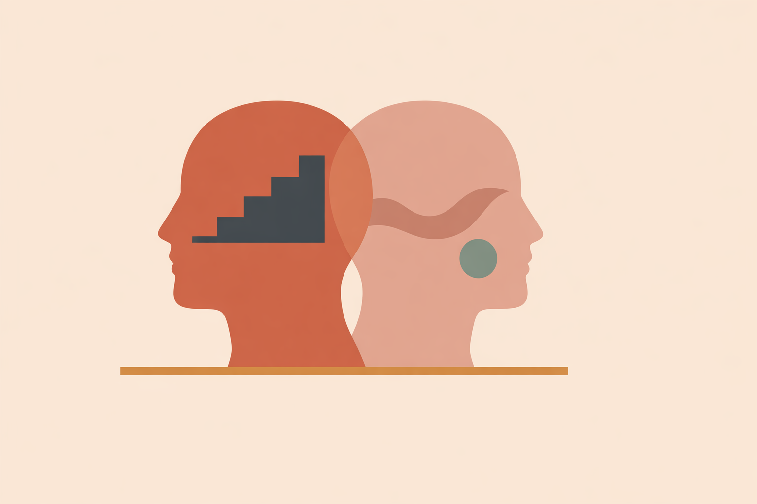 Therapist observing client during counseling session to illustrate top‑down vs bottom‑up processing in practice