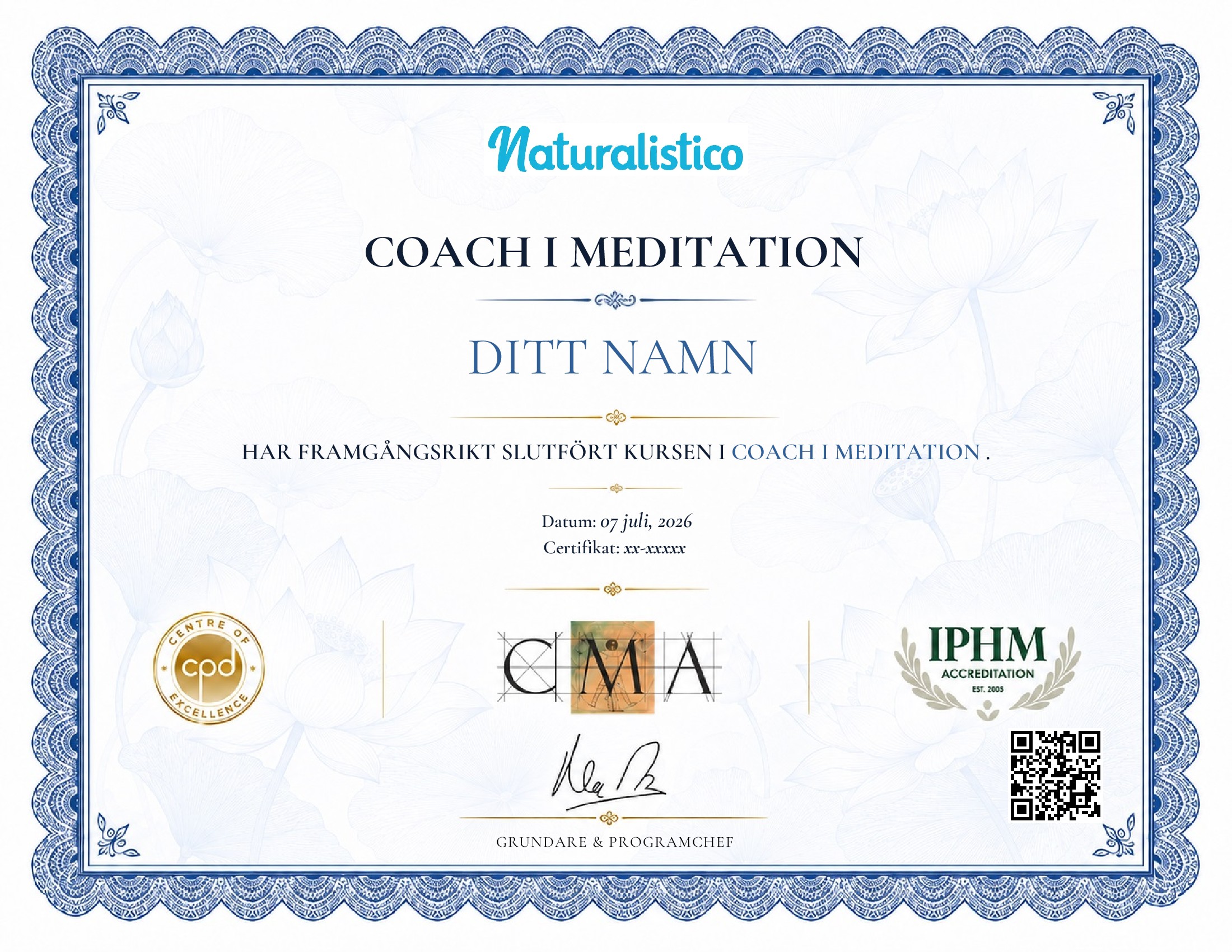 certificate template