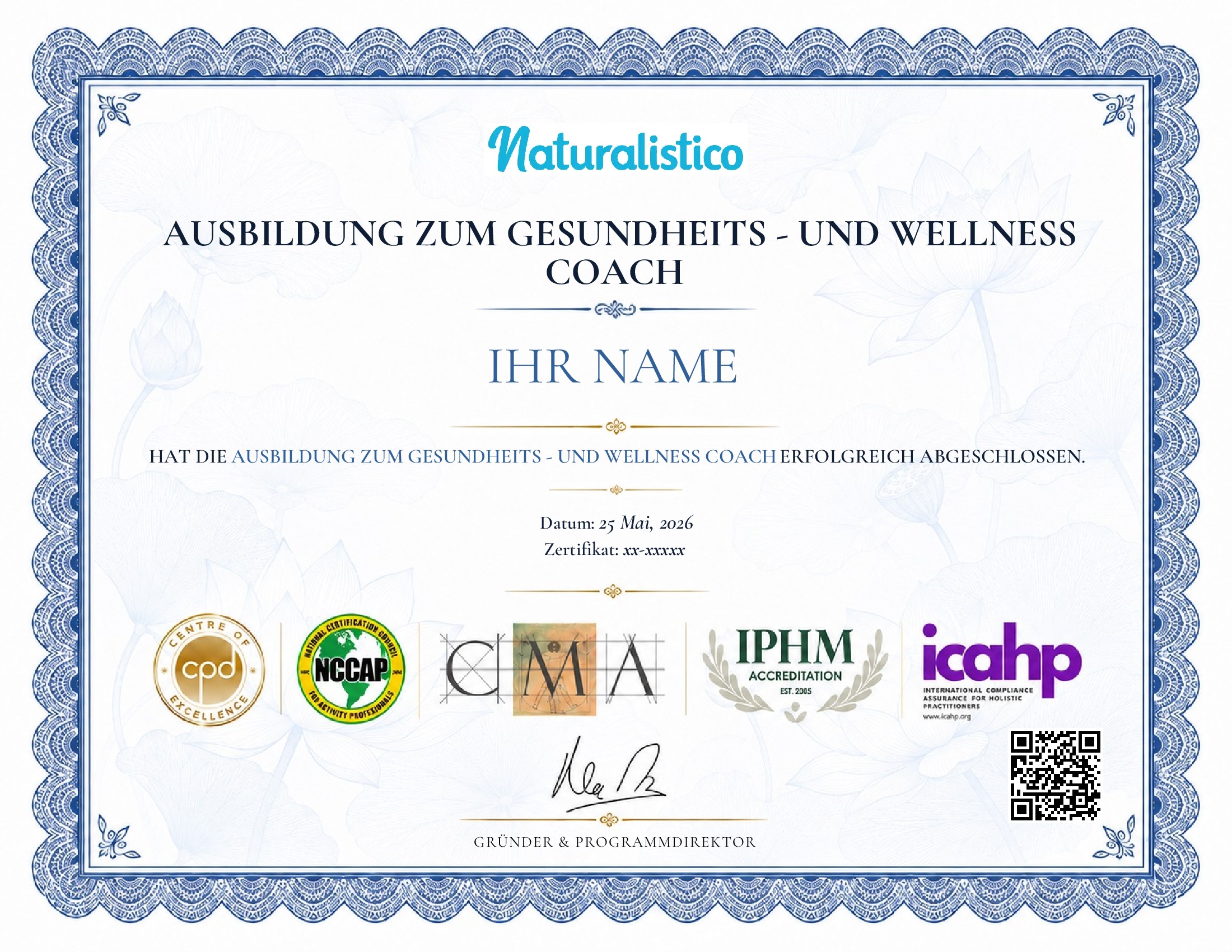 certificate template