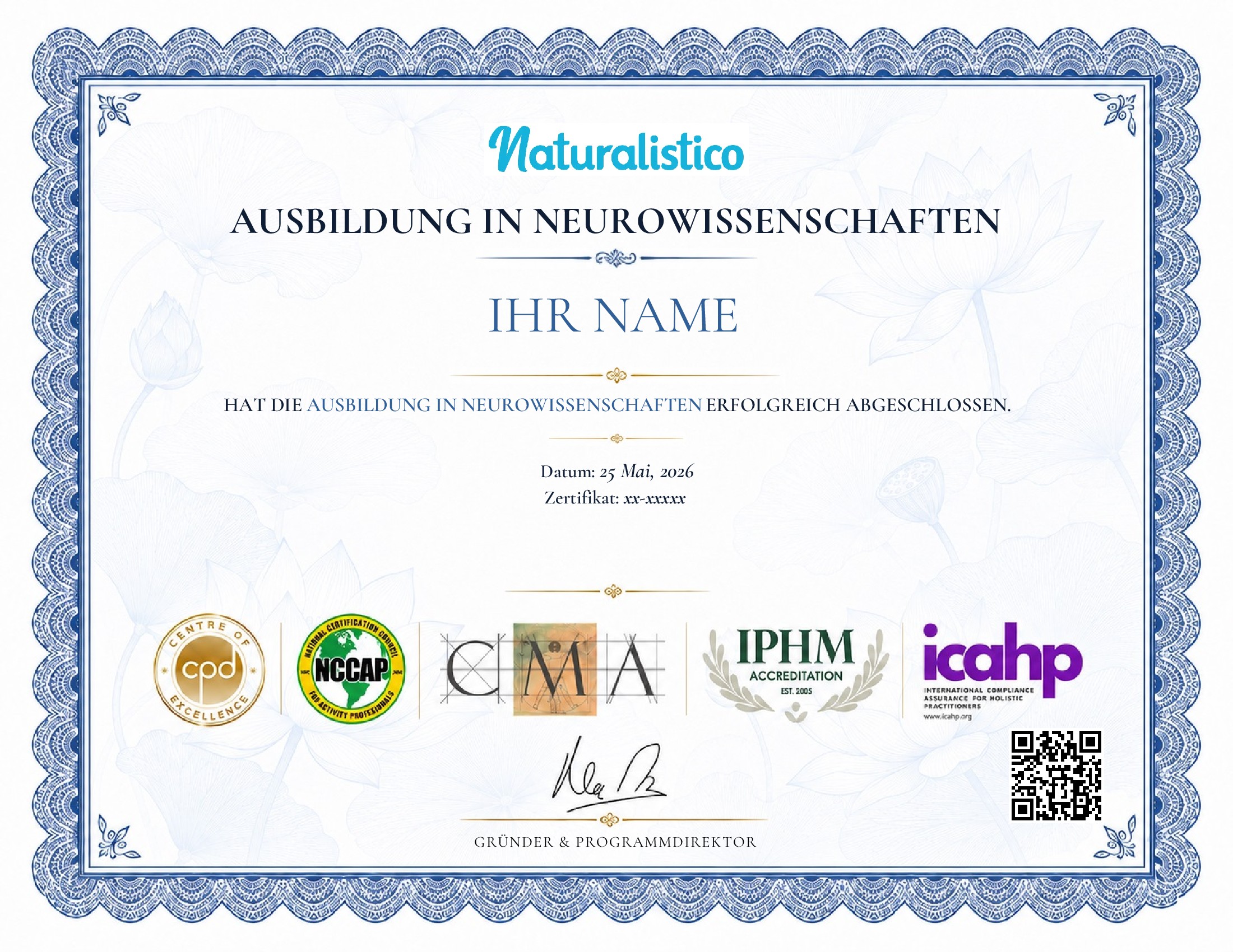 certificate template