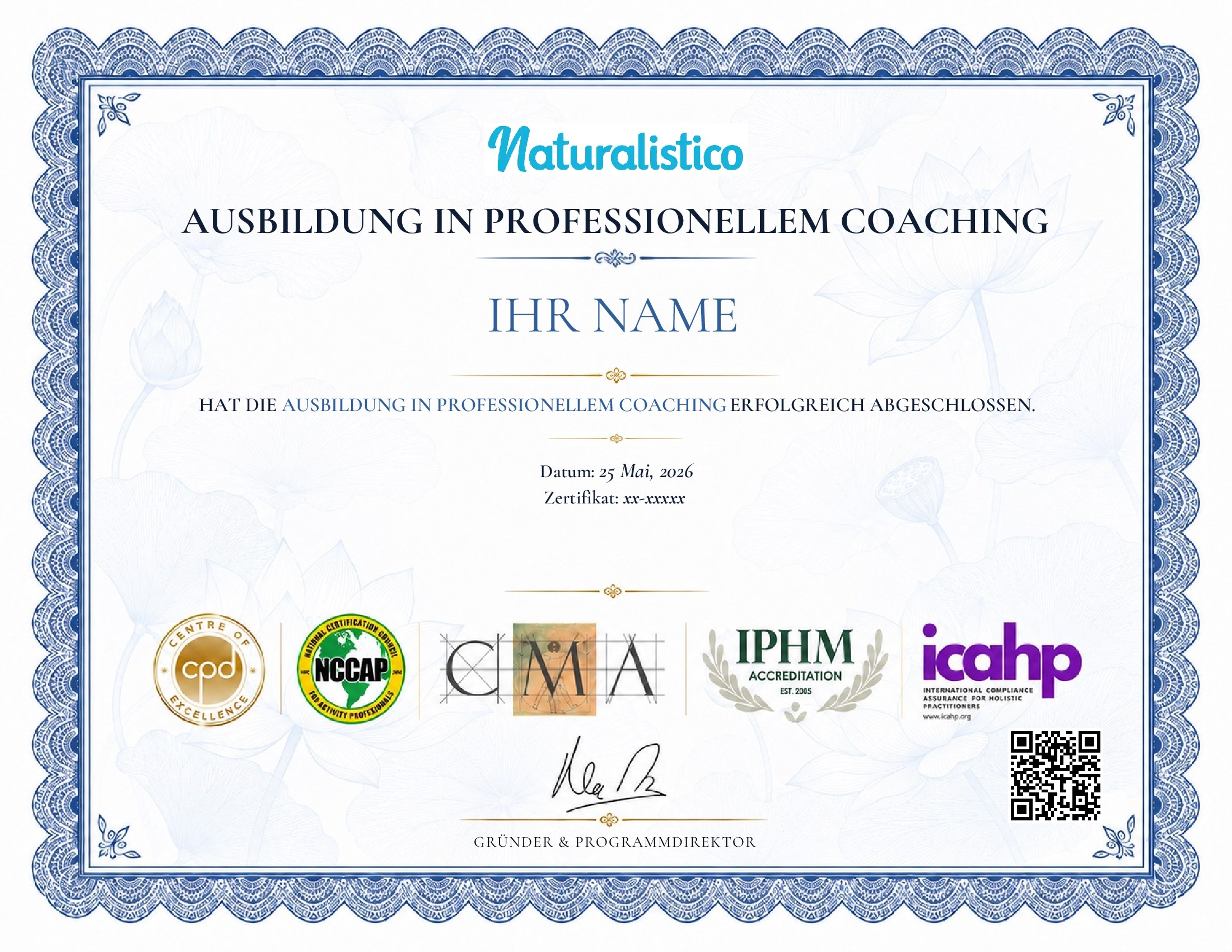 certificate template
