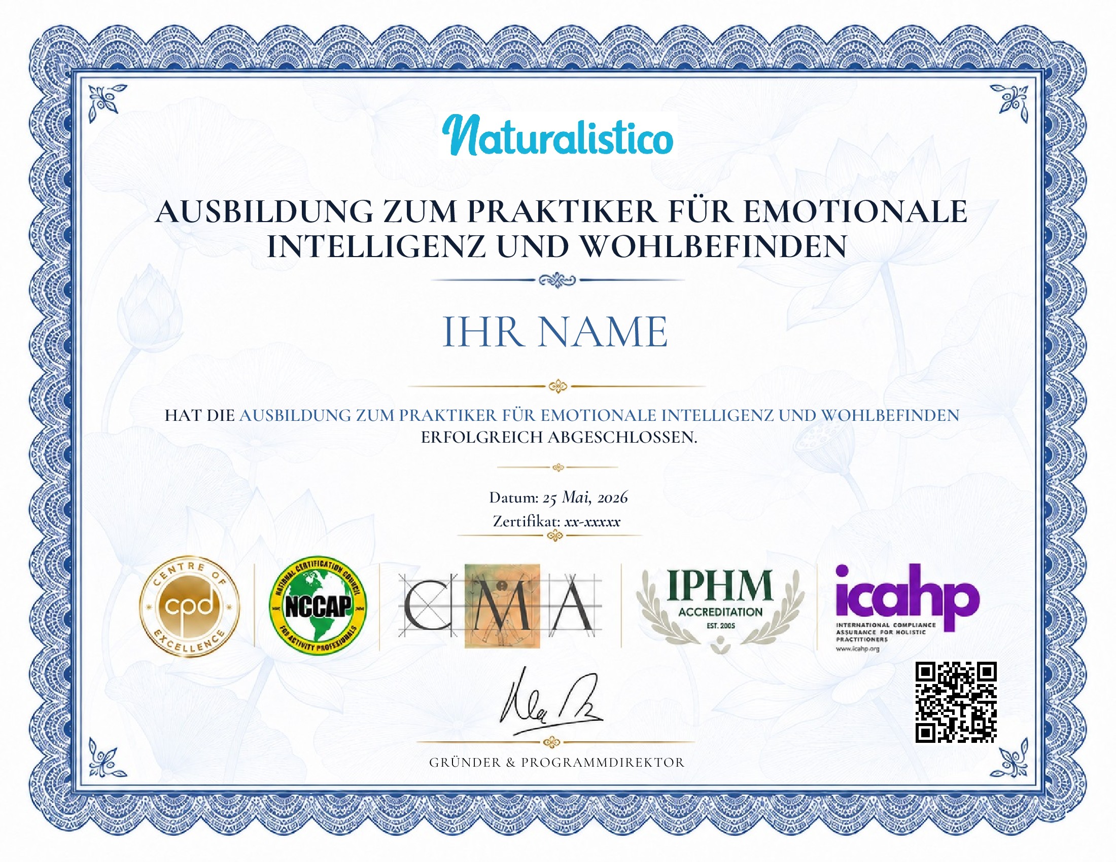 certificate template