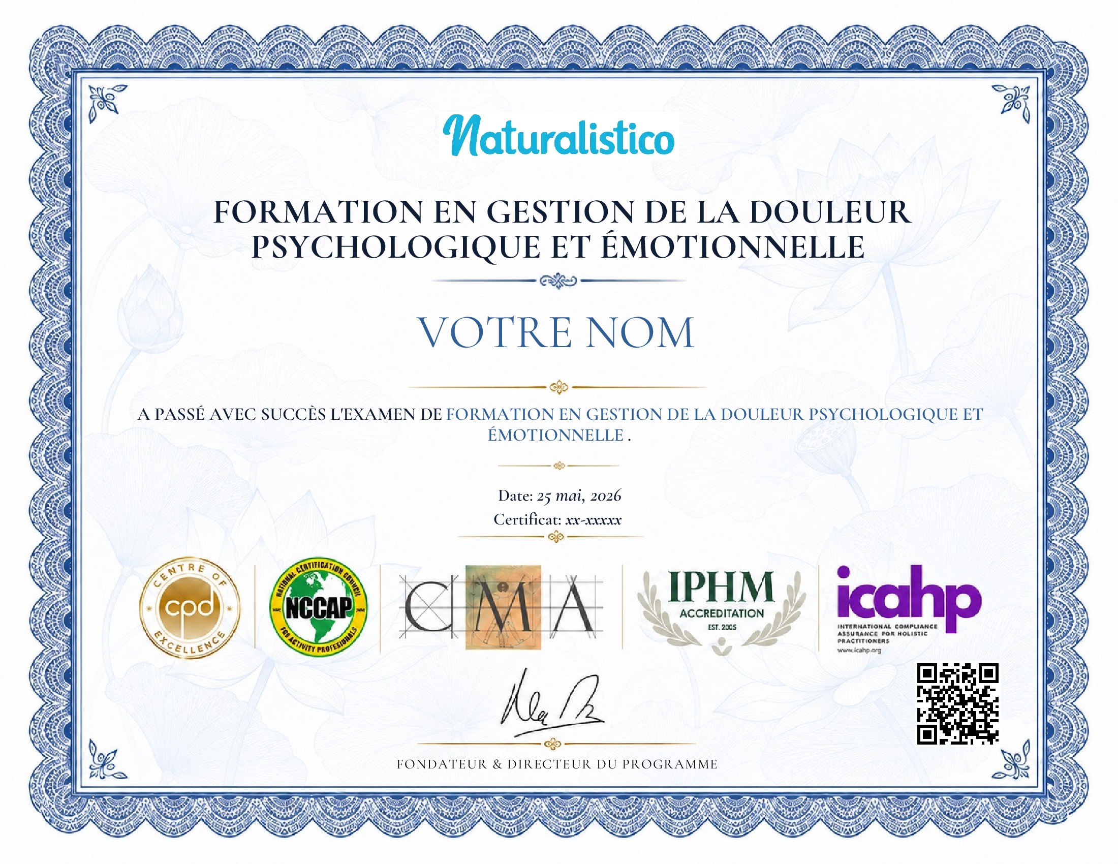 certificate template