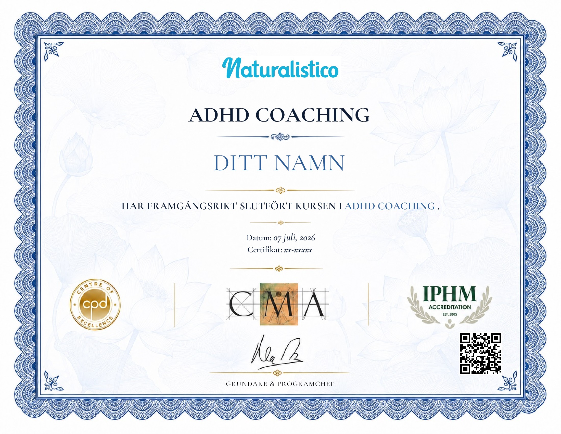 certificate template