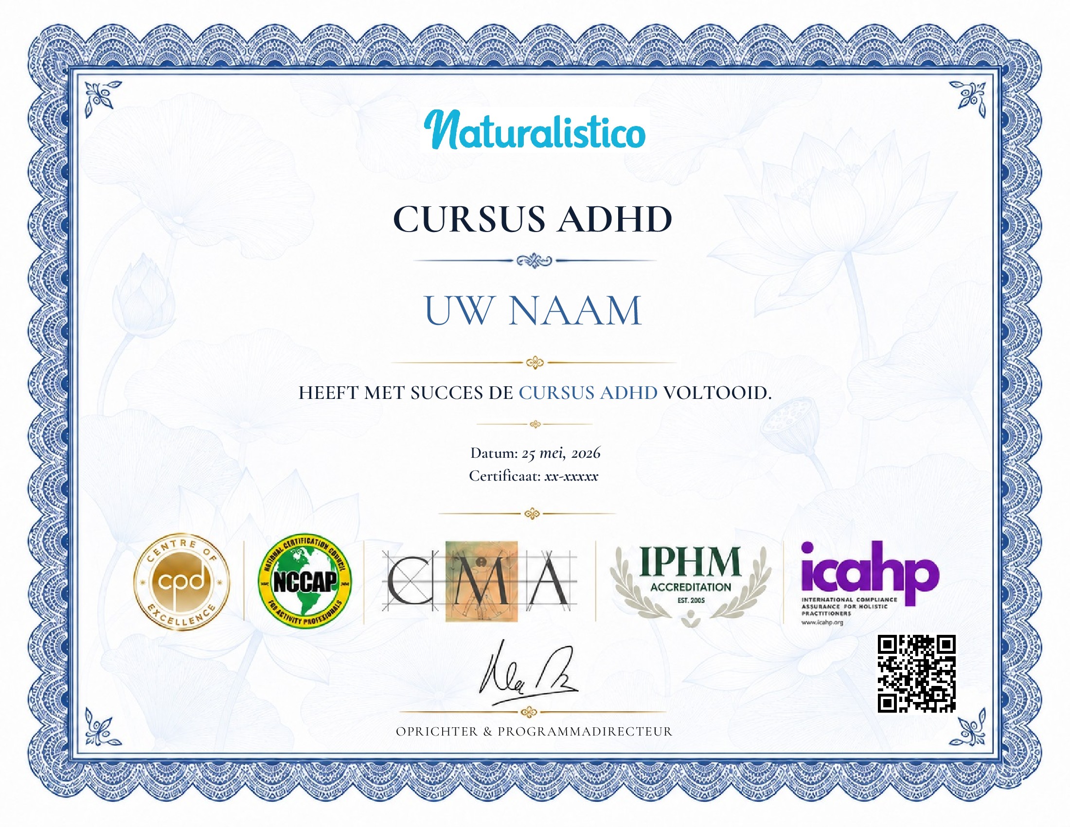 certificate template