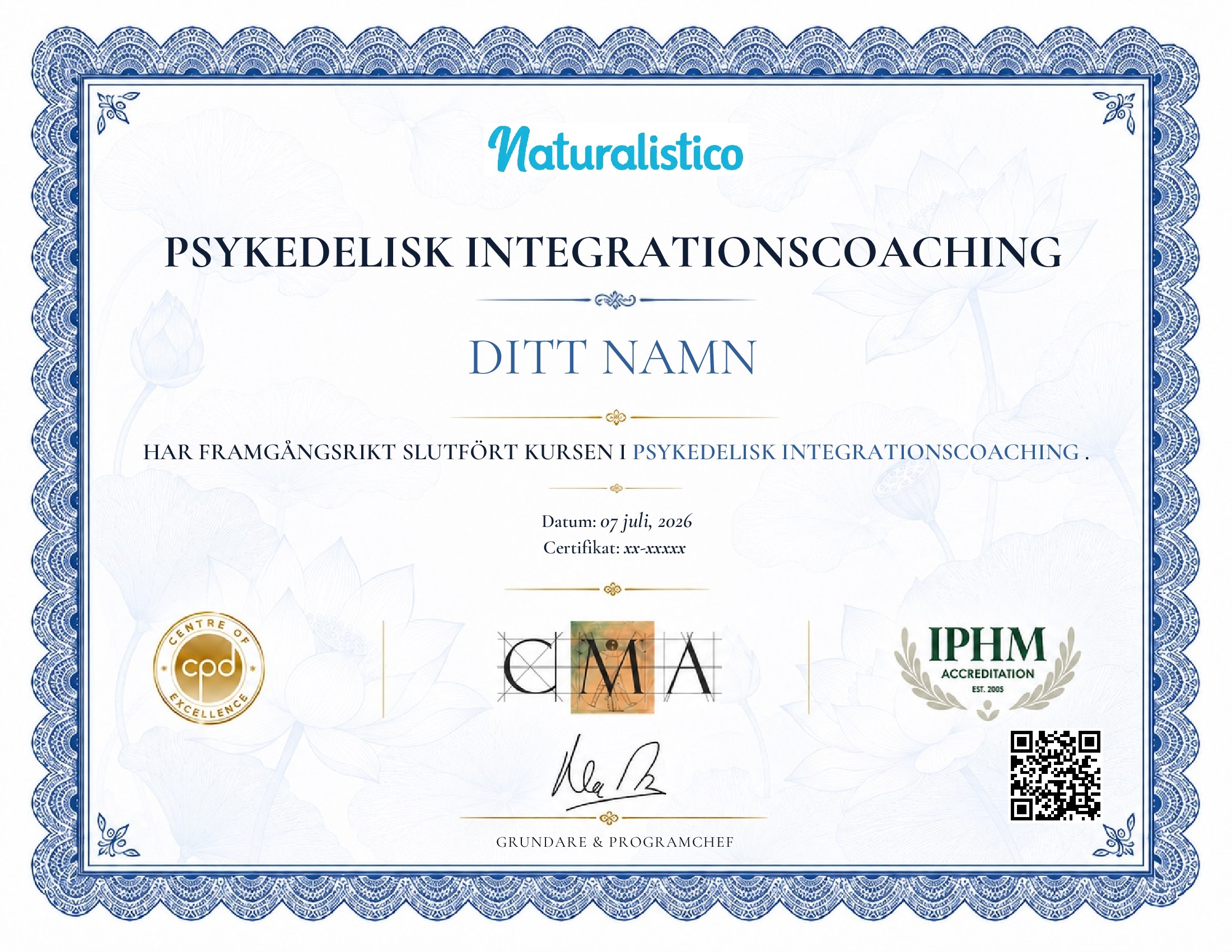 certificate template