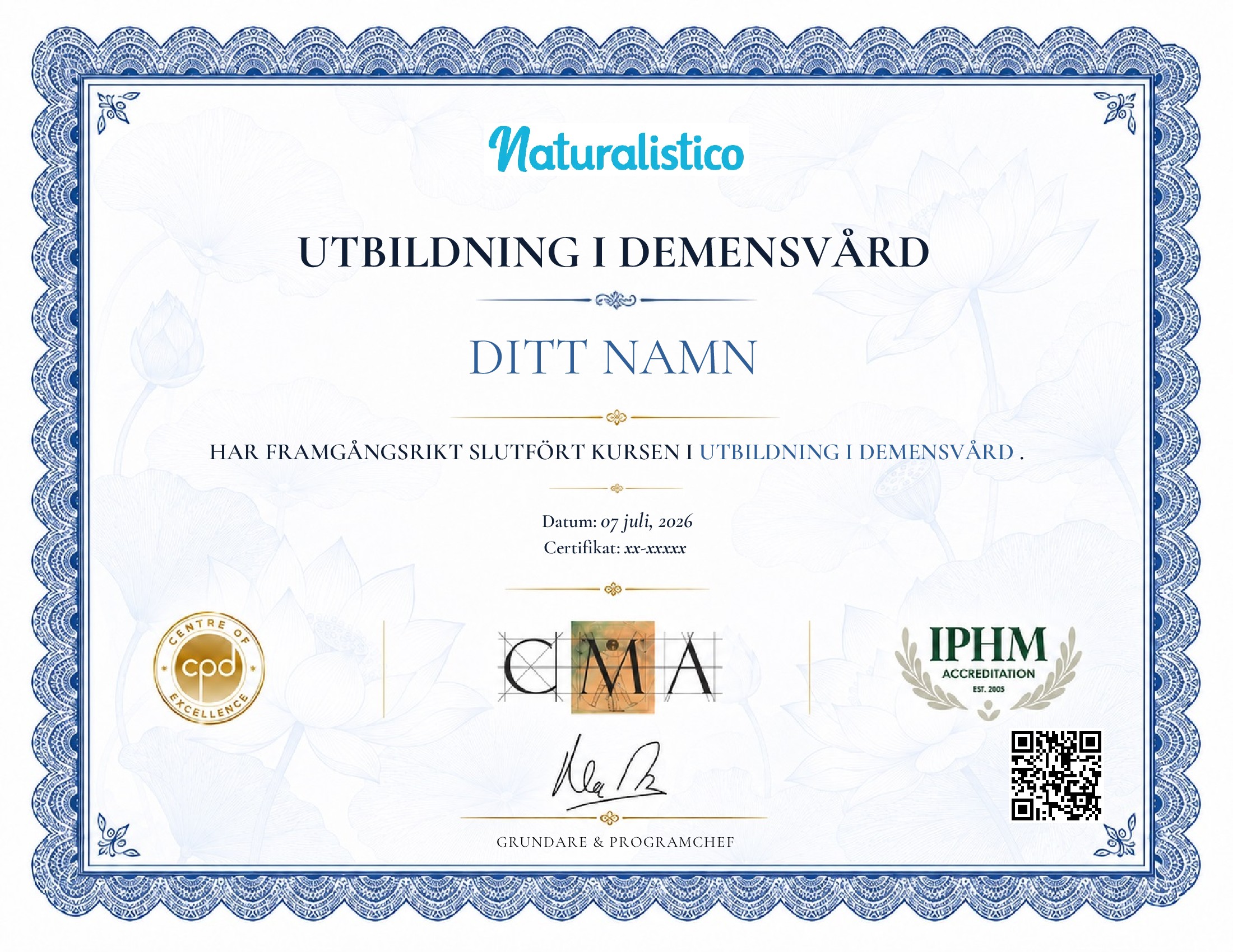 certificate template