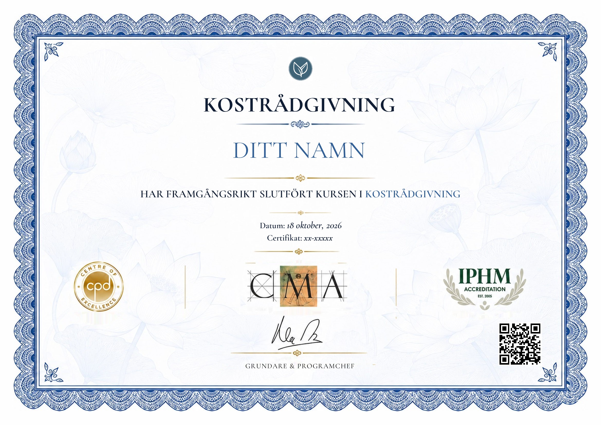 certificate template