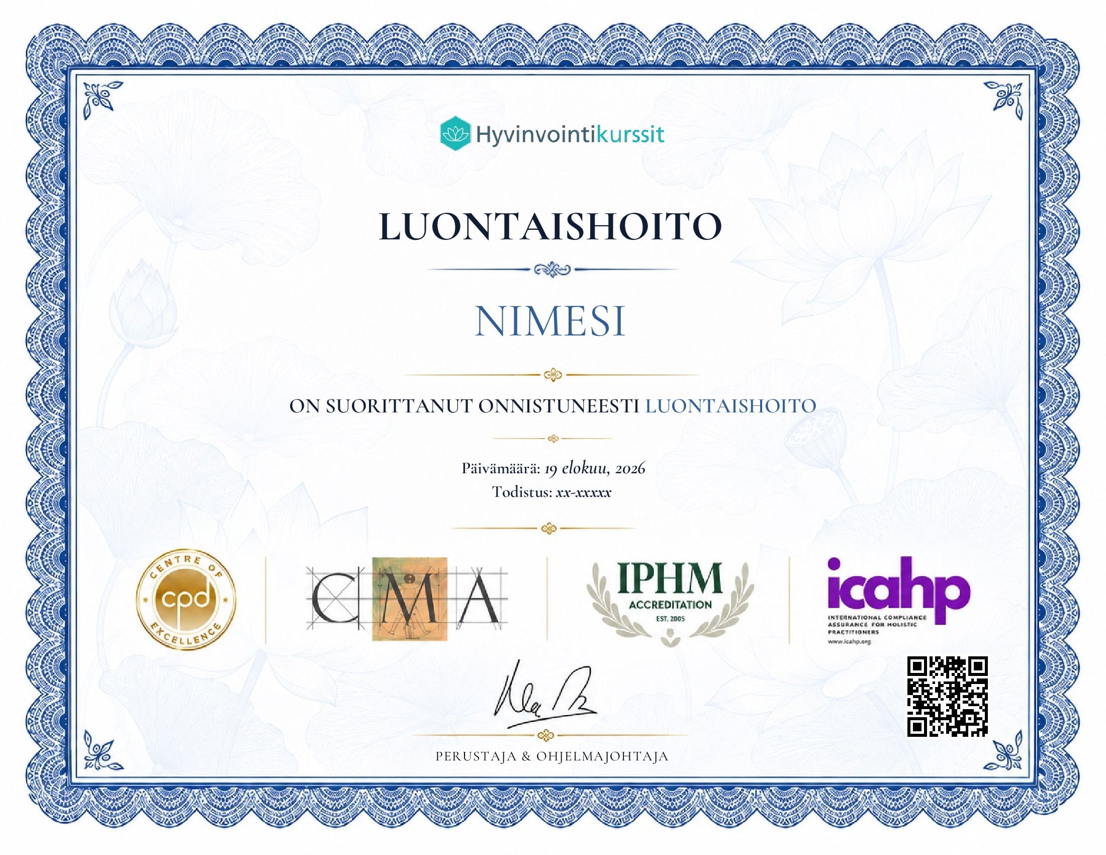 certificate template