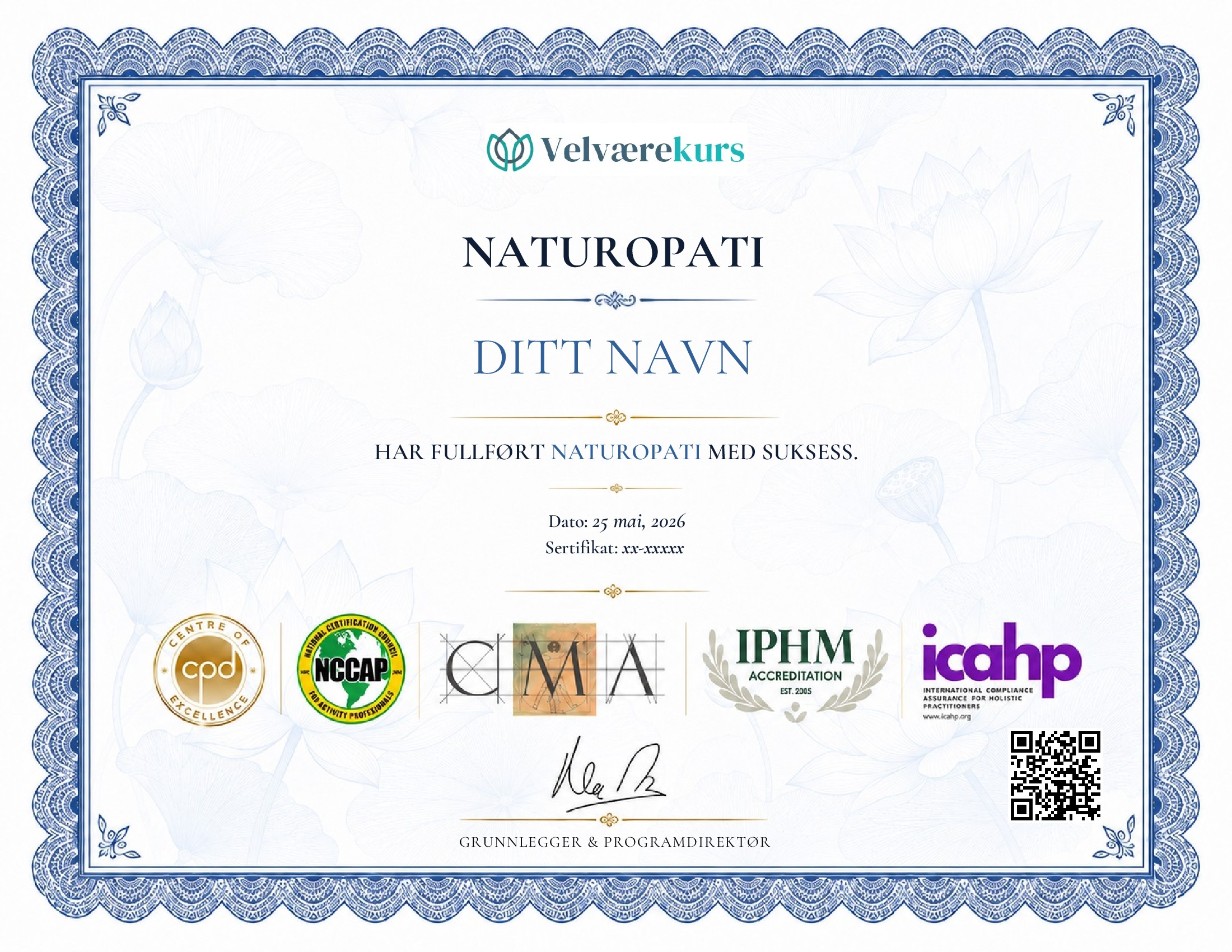 certificate template