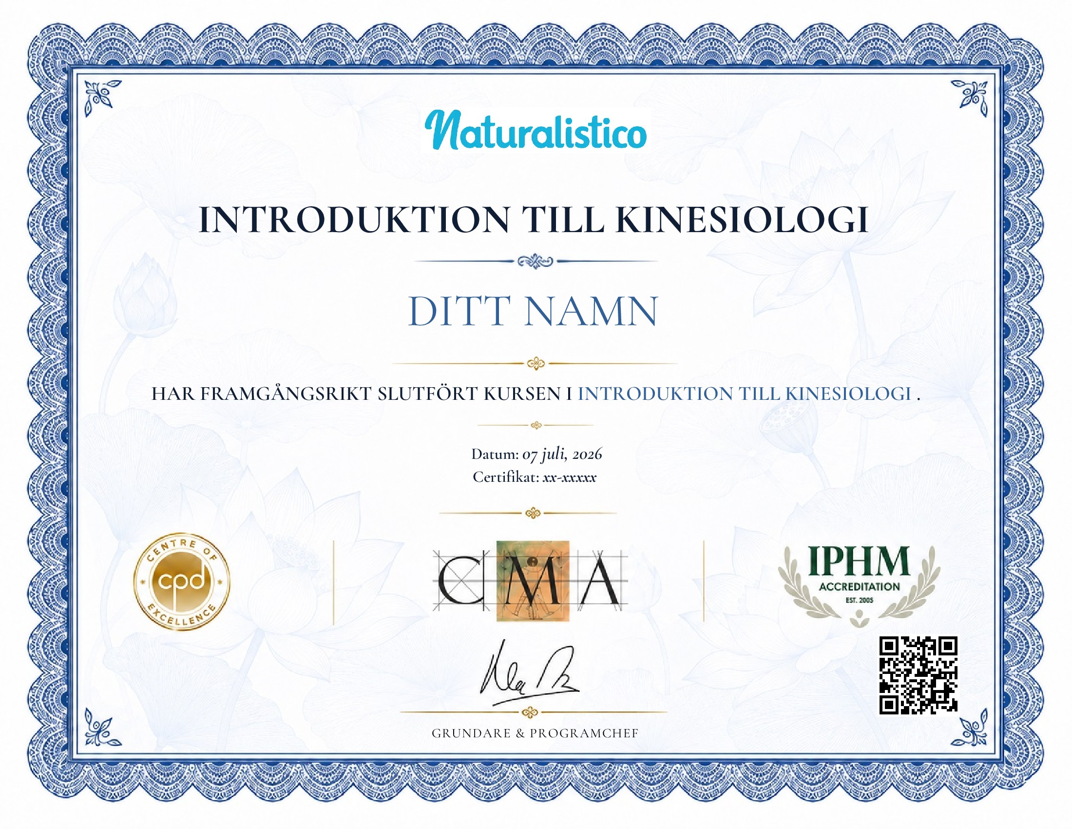 certificate template